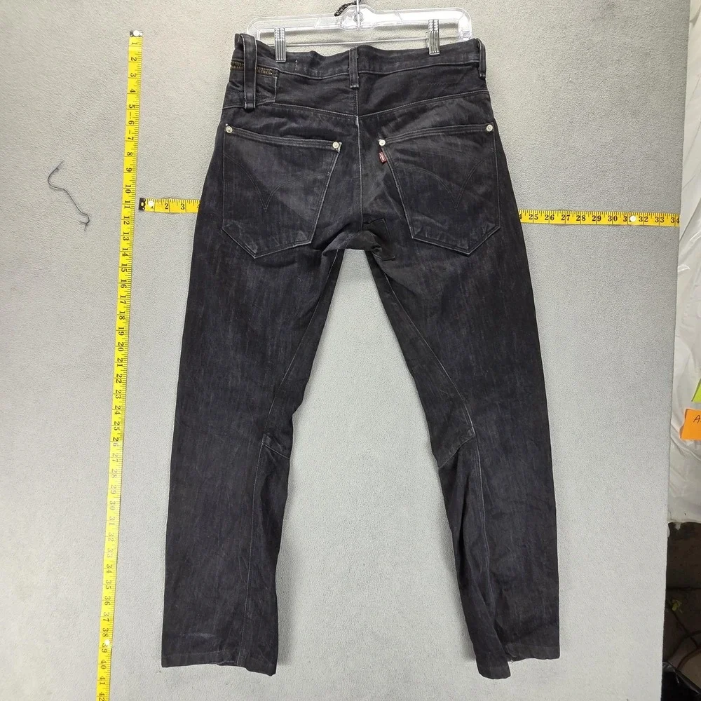 Vintage Levis Engineered Jeans Womens Black Twisted Zip Fly Fits 30x28